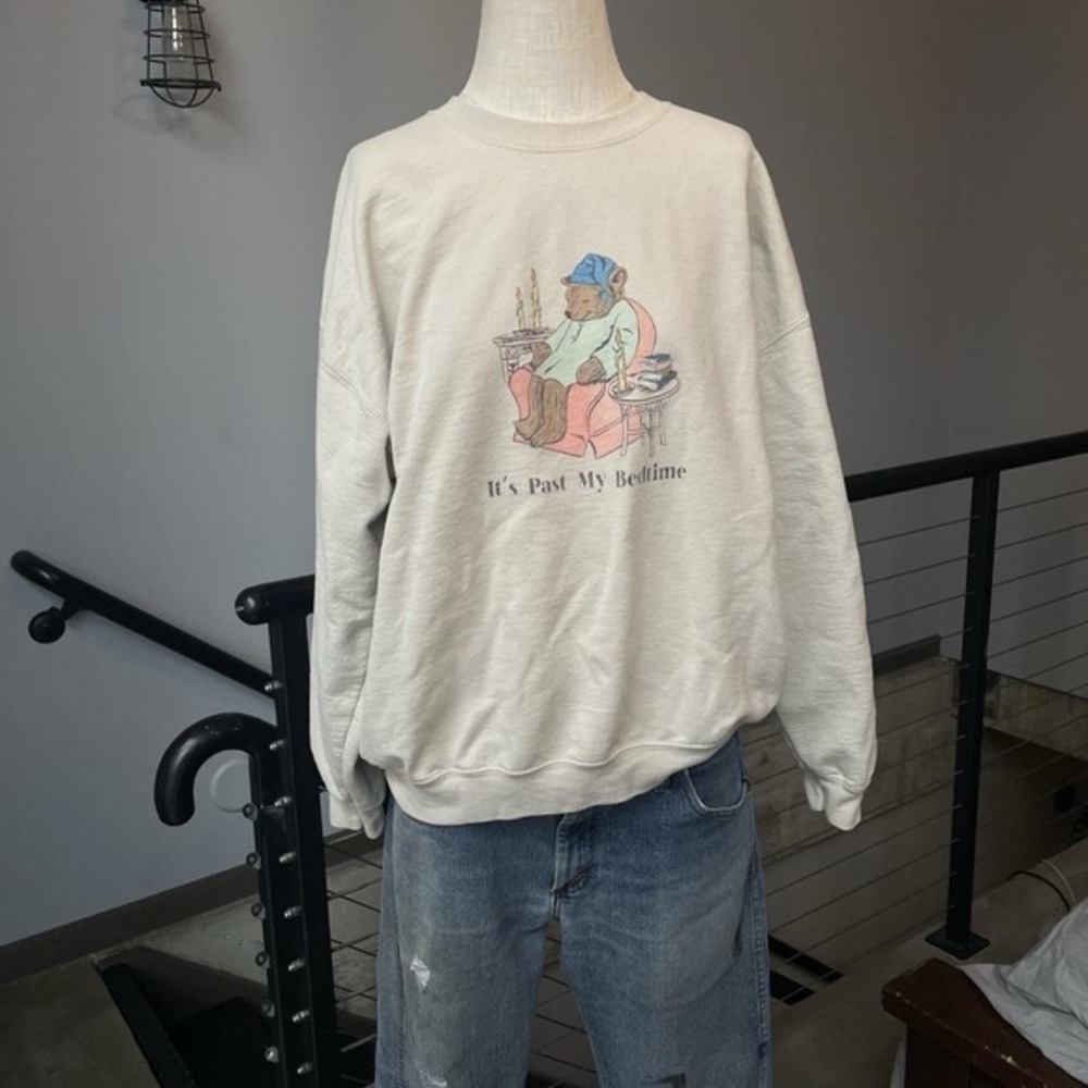 Cutest Little Crewneck Sweatshirt Cute Little Bear Size Xl Cotton